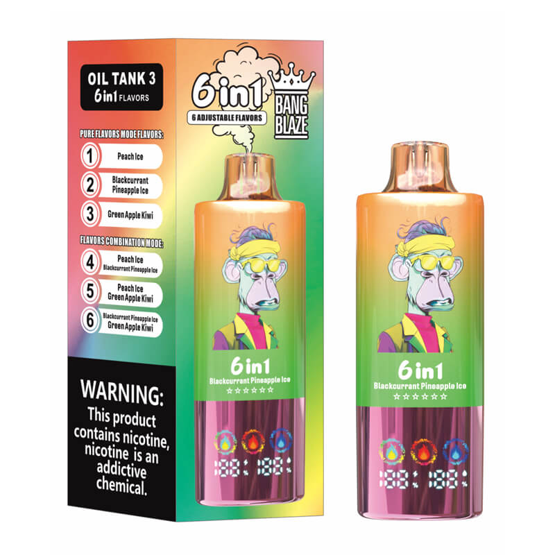 Bang Blaze 100000 Puffs 6in1 Flavors Disposable Vape