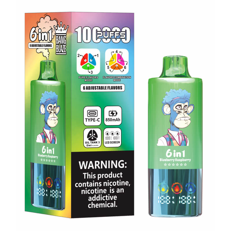 Bang Blaze 100000 Puffs 6in1 Flavors Disposable Vape