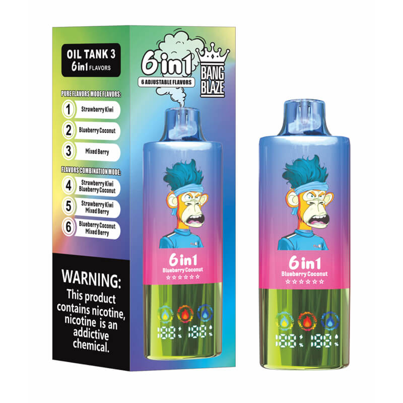 Bang Blaze 100000 Puffs 6in1 Flavors Disposable Vape