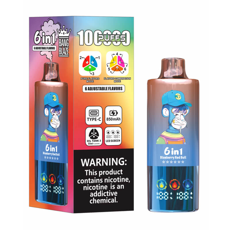 Bang Blaze 100000 Puffs 6in1 Flavors Disposable Vape