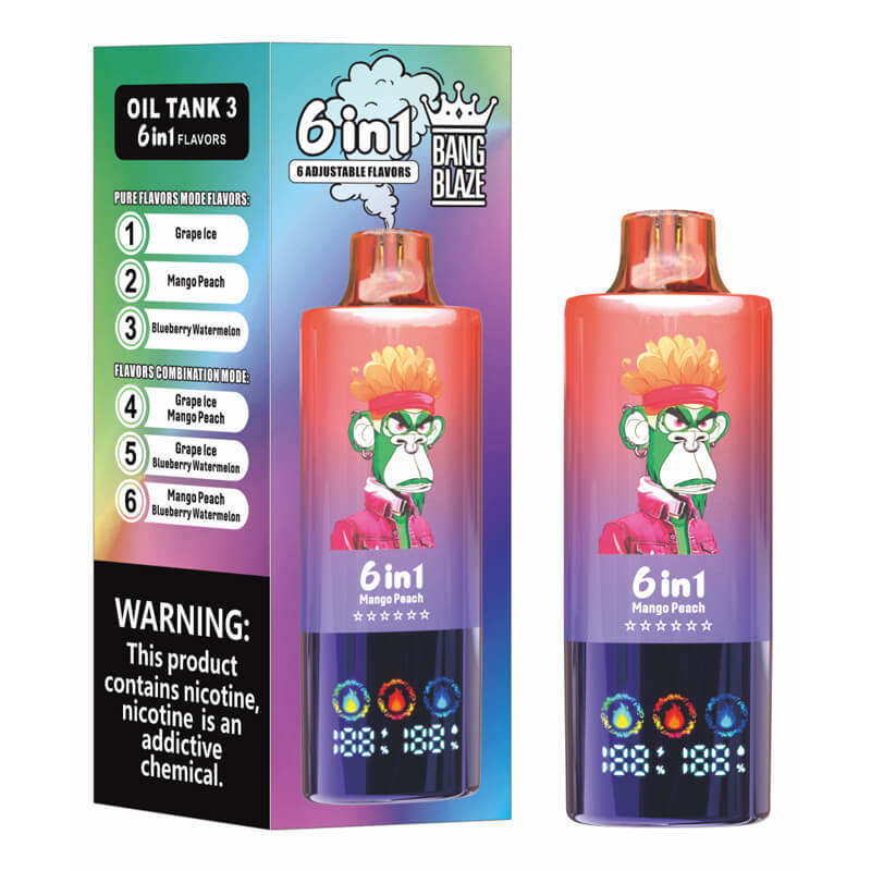 Bang Blaze 100000 Puffs 6in1 Flavors Disposable Vape