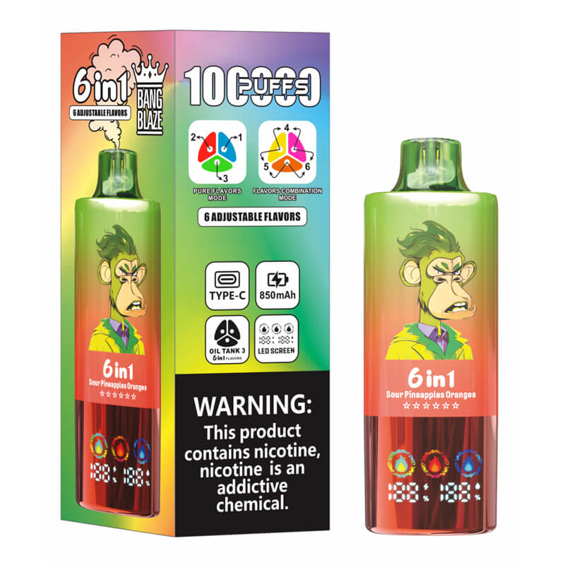 Bang Blaze 100000 Puffs 6in1 Flavors Disposable Vape