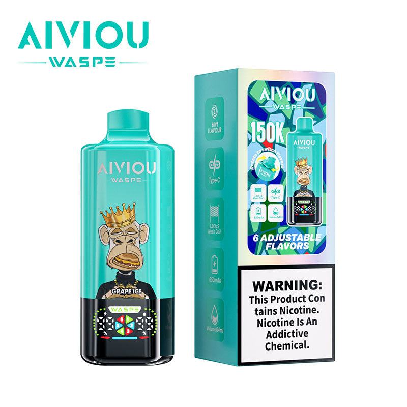Waspe Aiviou 150000 Puffs 6in1 Flavors Disposable Vape