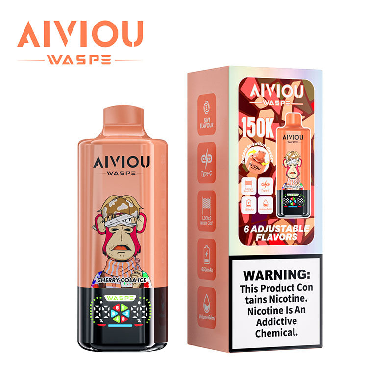 Waspe Aiviou 150000 Puffs 6in1 Flavors Disposable Vape