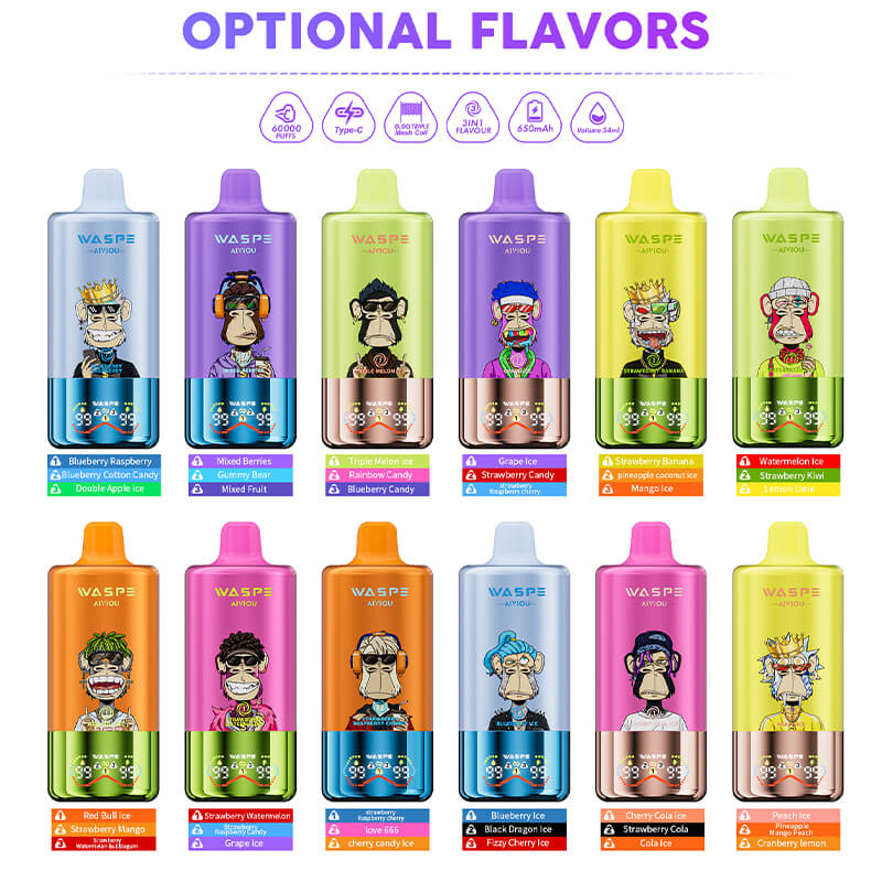 WASPE 60000 Puffs Triple Flavors Disposable Vape