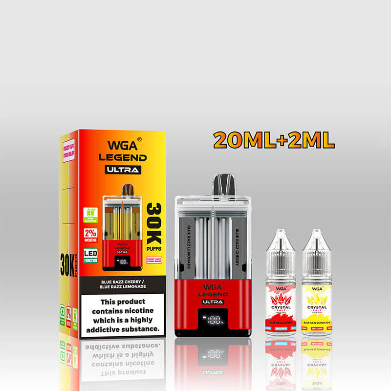 Vape desechable WGA Legend Ultra de 30 000 bocanadas y dos sabores