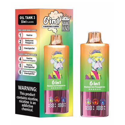 Bang Blaze 100000 Puffs 6in1 Flavors Disposable Vape