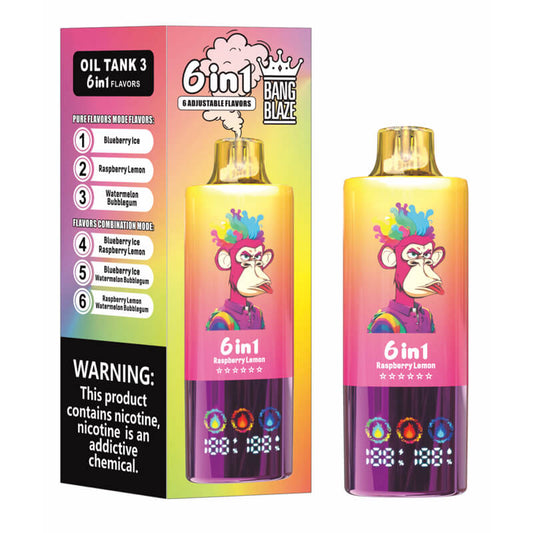 Bang Blaze 100000 Puffs 6in1 Flavors Disposable Vape