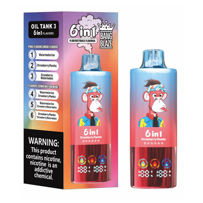 Bang Blaze 100000 Puffs 6in1 Flavors Disposable Vape