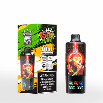 Bang Legend 150000 Puffs 6 Flavors Disposable Vape
