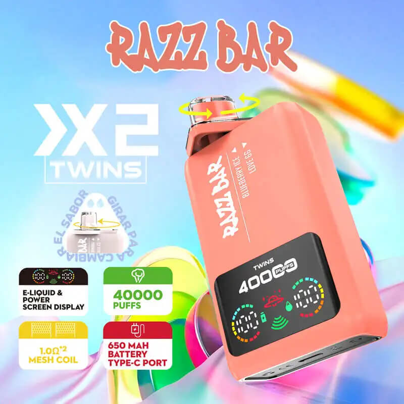 Razz Bar 40000 Double Flavors Disposable Vape