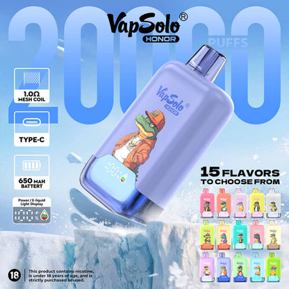 Vapsolo Honor 20000 Puffs Disposable Vape