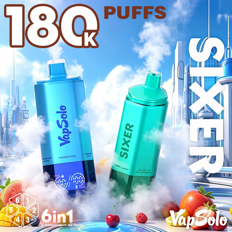 Vapsolo Sixer 180000 Puffs 6in1 Disposable Vape