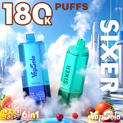 Vapsolo Sixer 180000 Puffs 6in1 Disposable Vape