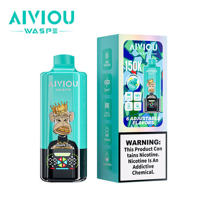 Waspe Aiviou 150000 Puffs 6in1 Flavors Disposable Vape