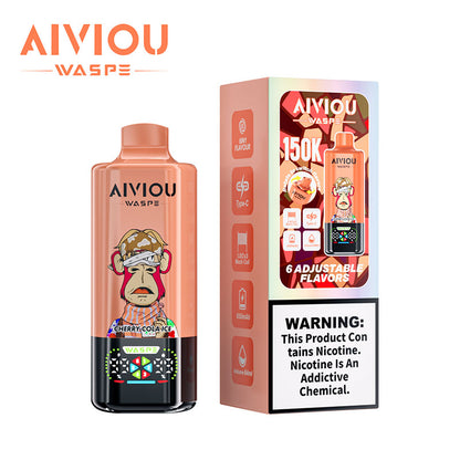 Waspe Aiviou 150000 Puffs 6in1 Flavors Disposable Vape