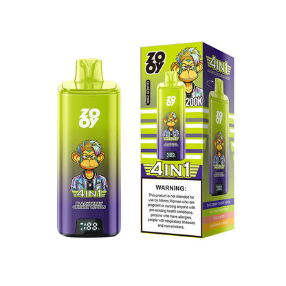 ZOOY Quads 200000 Puffs 4in1 Disposable Vape