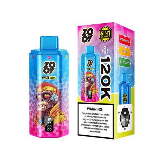 Zooy 120000 Puffs 6 Flavors Disposable Vape