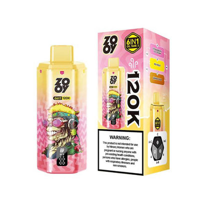Zooy 120000 Puffs 6 Flavors Disposable Vape