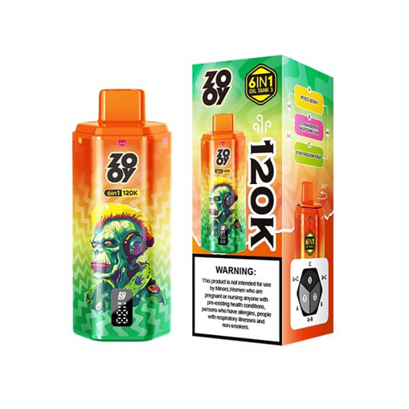 Zooy 120000 Puffs 6 Flavors Disposable Vape